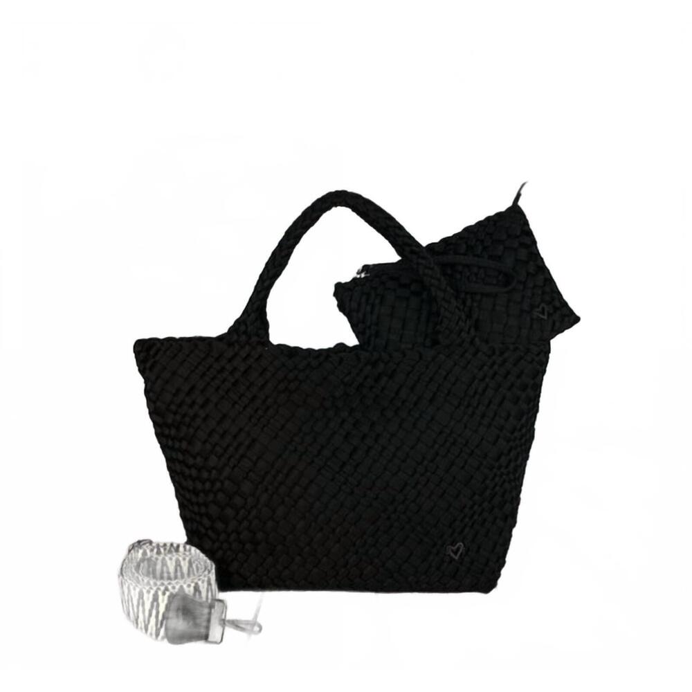 NEW PRENELOVE women's london woven tote in onyx